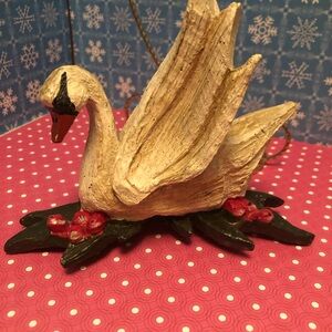 House Of Hatten Swan 7 Swans A Swimming Twelve Days Of Christmas Ornament 1989